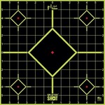 Pro-Shot Pro-Shot Splattershot Reactive Bullseye Target, 8" Green Center, 6 Pack, Peel and Stick