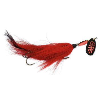 Mepps Musky Killer Black Fury Tandem 1 1/3oz Fluorescent Red/Red