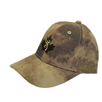 Browning Cap - Maple Leaf Browning Logo, Cotton Polyester, ATACS AU, Adult Adjustable Fit