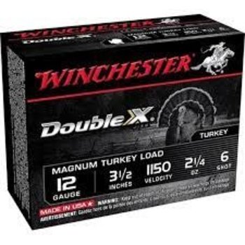 Winchester Supreme XX Magnum Turkey Shotshells XXT12L6, 12 Gauge, 3-1/2", 2-1/4 oz, 1150 fps, #6 Lead Shot, 10 Rd/bx