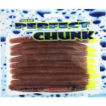 The Perfect Jig Flipping Sticks 5" Pumpkin Seed Chartreuse