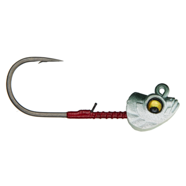 Megabass Okashira Jig Head 1/8oz 3/0 Real Minnow 3-pk