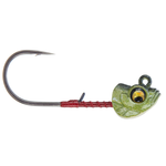 Megabass Okashira Jig Head 1/8oz 3/0 Weed Kamo II 3-pk