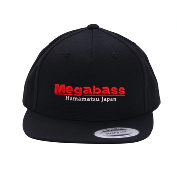 Megabass Classic Snapback Hat Black/Red