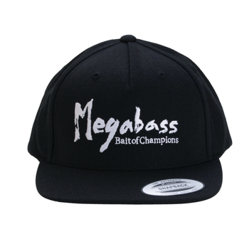 Megabass Brush Snapback Hat Black/White