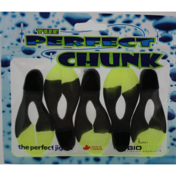 The Perfect Jig Chunk Trailer. 3.25” Black Chart Tips