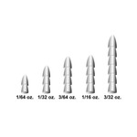 X Zone Tungsten Pagoda Nail Sinker, Plain 3/64oz 7-pk