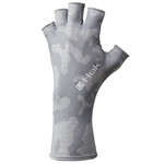 Huk Pursuit Running Lakes Camo Sun Glove Overcast Grey M/L