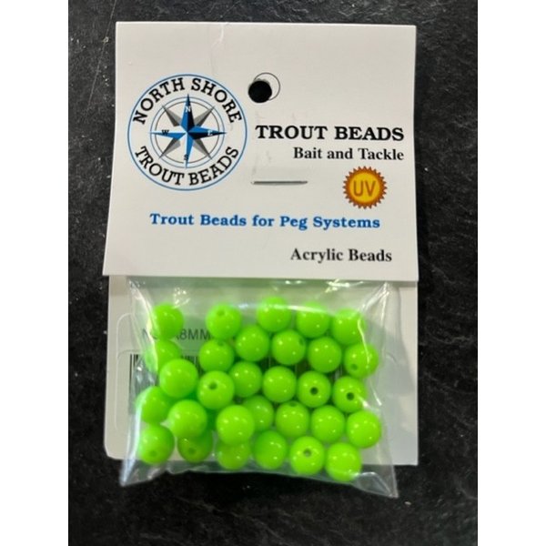 North Shore North Shore Tackle Acrylic Beads 6mm Green Apple