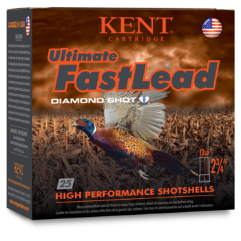 Kent Kent Ultimate Fast Lead Ammo, 12ga 2-3/4" 1-1/4oz #4 Shot 1350fps