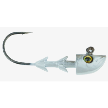 Freedom Tackle Swimbait Head Black Shad 4/0 1/4oz 3-pk