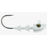 Freedom Tackle Swimbait Head Pearl 2/0 1/4oz 3-pk