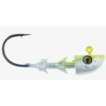 Freedom Tackle Swimbait Head Chartreuse Shad 4/0 1/4oz 3-pk