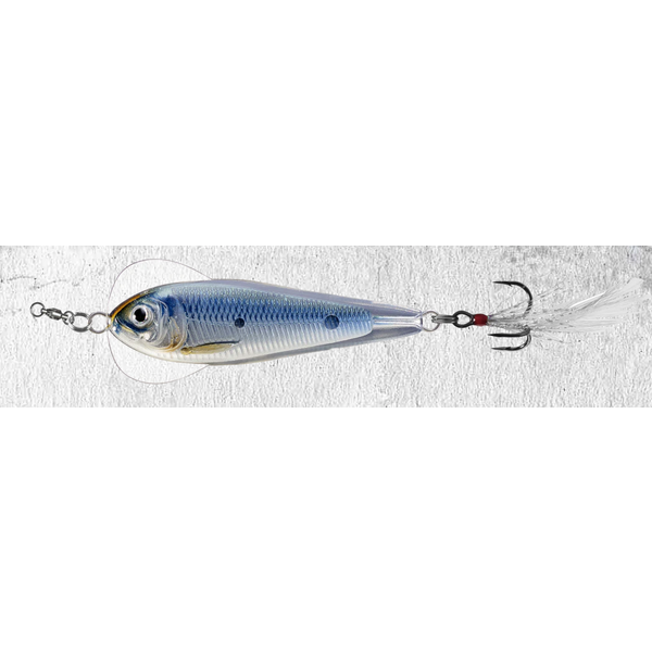 Live Target Flutter Shad Glow/Pearl 1/2oz