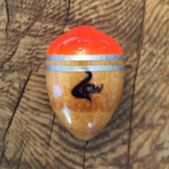 Coolwaters Balsa Wood 7g Slip Acorn Float Hot Orange