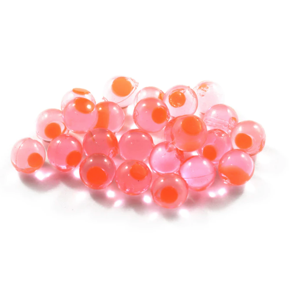 Cleardrift Tackle Embryo Soft Bead  Candy Apple/ Orange Dot 6mm