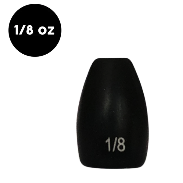 Woo Tungsten Flipping Weight 1/8oz Black 4-pk