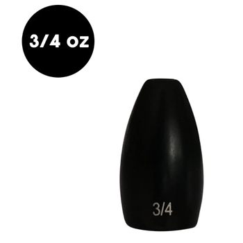 Woo Tungsten Flipping Weight 3/4oz Black 2-pk