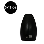 Woo Tungsten Flipping Weight 3/16oz Black 4-pk