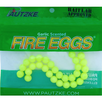 Pautzke Bait Co. Fire Eggs Chartreuse 30/pkg