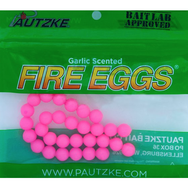 Pautzke Bait Co. Fire Eggs Pink 30/pkg