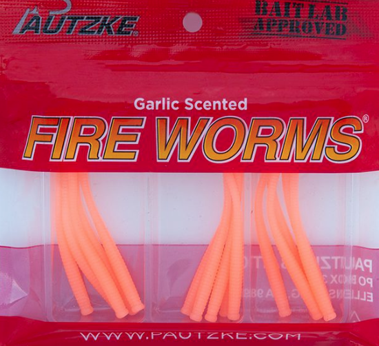 Pautzke Fire Worms Peach 15/pkg