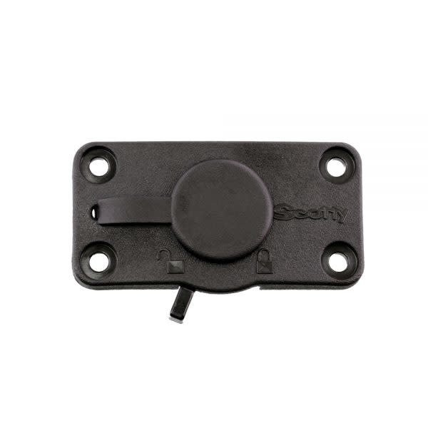 Scotty 244L Locking Flush Deck Mounting Bracket, Black