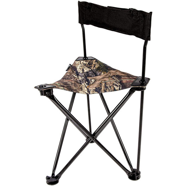 Ameristep AMEFT1013 All-Weather Foldable Backpack Hunting Camp Chair, Mossy Oak