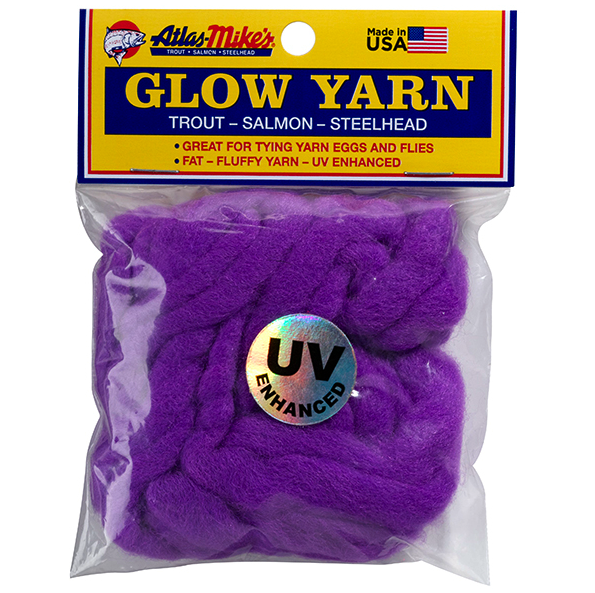 Atlas Mike's Glo Yarn. Dark Purple - Gagnon Sporting Goods