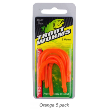 TroutMagnet Trout Worm Orange