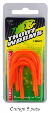 Trout Magnet Trout Worm Orange - Gagnon Sporting Goods