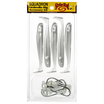 Strike King Squadron Umbrella Rig Kit. Ghost Shad 1/8oz