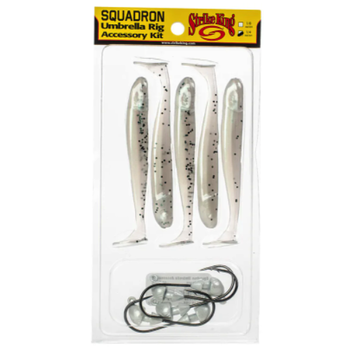 Strike King Squadron Umbrella Rig Kit. Green Gizzard Shad 1/4oz
