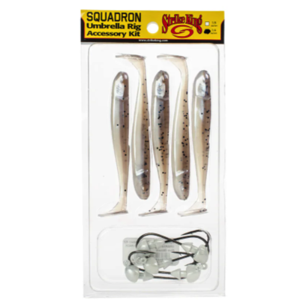 Strike King Squadron Umbrella Rig Kit. Blue Gizzard 1/8oz