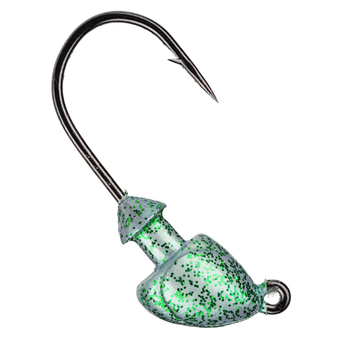 Strike King Squadron Baby Swimbait Head 5/16oz Green Glimmer 3-pk