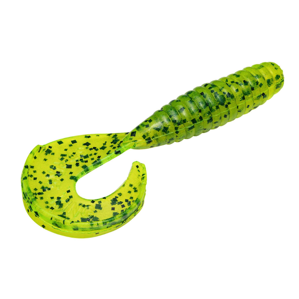 Strike King Rage Tail 4" Grub. Chart Pepper 8-pk