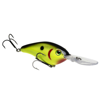 Strike King Pro Model 6XD Hard Knock Crankbait Chartreuse Black Back