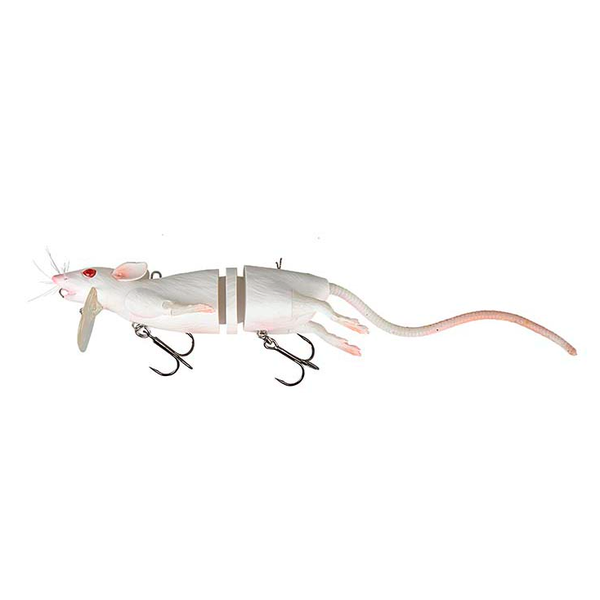 Savage Gear 3D Rad Rat 6-1/2 White - Gagnon Sporting Goods