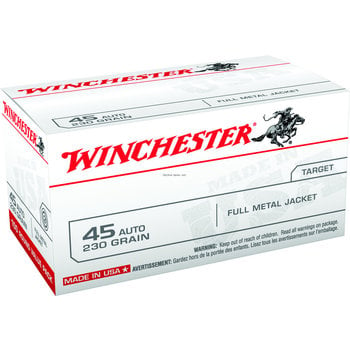 Winchester Winchester USA 45 ACP 230 Gr FMJ 100 rnd Bulk Pack