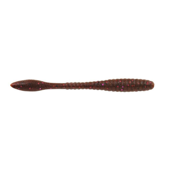 PowerBait MaxScent Flat Worm 4.25" Cinnamon Purple 8-pk