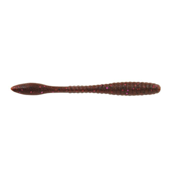 PowerBait MaxScent Flat Worm 3.6" Cinnamon Purple 10-pk