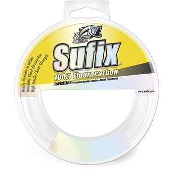 Sufix 100% Fluorocarbon InvisiLine 40lb Leader Material. 110yds (SS22)