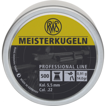 RWS RWS Meisterkugeln .22 Pellets 500/Tin