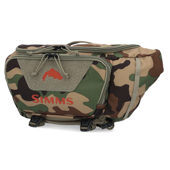 Simms Tributary Hip Pack. Woodland Camo