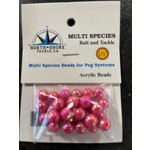 North Shore Tackle Acrylic Beads 8mm Bubblegum Pearl