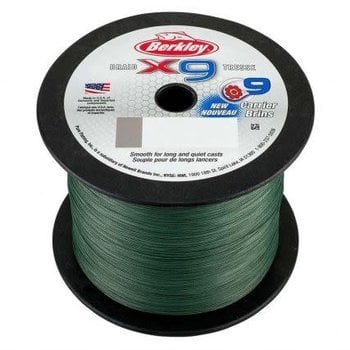 Berkley X9 Braid Low-Vis Green Bulk Spool