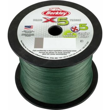 Berkley X5 Braid Low-Vis Green Bulk Spool