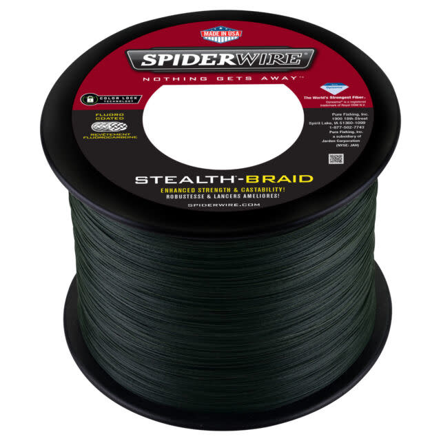 SpiderWire Stealth Braid Moss Green Bulk Spool - Gagnon Sporting Goods