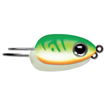 VMC Tear Drop Jig 1/4oz Glow Green Fire UV