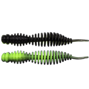 Euro Tackle Micro Finesse Fat Assassin Black Hi-Vis 2" 8-pk